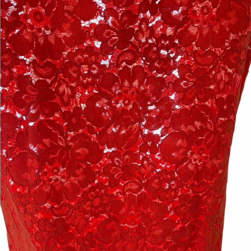 BCBGMaxAzria orange lace shift dress - Picture 3 of 5
